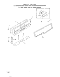 MAIN TOP Diagram and Parts List for 1433W1A  Roper Range