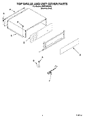 TOP GRILLE AND UNIT COVER PARTS Diagram and Parts List for KBRP36FMS00  KitchenAid Refrigerator