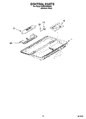 CONTROL PARTS Diagram and Parts List for KSBP23INSS01  KitchenAid Refrigerator