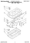 SECTION Diagram and Parts List for KGCT025AWH4  KitchenAid Range