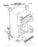 CABINET Diagram and Parts List for ET18ZKXZG00  Whirlpool Refrigerator