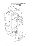REFRIGERATOR LINER Diagram and Parts List for 3XRA710  Whirlpool Refrigerator