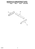 MICROWAVE COMPARTMENT Diagram and Parts List for KEHC379JBL4  KitchenAid Microwave Oven Combo