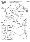 TOP AND CONSOLE, LITERATURE Diagram and Parts List for GGC9858EQ0  Whirlpool Dryer