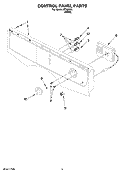 CONTROL PANEL PARTS Diagram and Parts List for IFR82001  Inglis Dryer