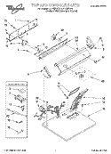 SECTION Diagram and Parts List for LER4634EQ1  Whirlpool Dryer