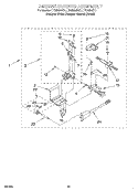 3402855 BURNER Diagram and Parts List for LTG6234DT1  Whirlpool Washer Dryer Combo