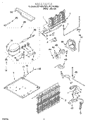 UNIT, LIT/OPTIONAL Diagram and Parts List for RT18BKXEN01  Roper Refrigerator