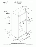 CABINET PARTS Diagram and Parts List for M0RXEMMWM00  Whirlpool Refrigerator
