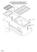 DRAWER AND BROILER Diagram and Parts List for SF395LEEB0  Whirlpool Range