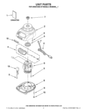 UNIT PARTS Diagram and Parts List for 9KSB5556ER1  KitchenAid Blender