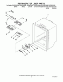 REFRIGERATOR LINER PARTS Diagram and Parts List for GX2FHDXVB00  Whirlpool Refrigerator