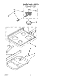 COOKTOP Diagram and Parts List for RF310PXXN2  Whirlpool Range