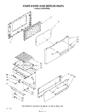 OVEN DOOR AND BROILER Diagram and Parts List for SF3020SRW5  Whirlpool Range