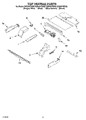 TOP VENTING PARTS, OPTIONAL PARTS Diagram and Parts List for GBD307PDS09  Whirlpool Wall Oven