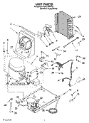 UNIT PARTS, OPTIONAL PARTS (NOT INCLUDED) Diagram and Parts List for KUIC15PRTS0  KitchenAid Ice Maker
