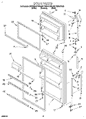 DOOR Diagram and Parts List for 8ET18NKXDG03  Whirlpool Refrigerator