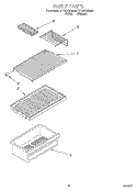 SHELF, LIT/OPTIONAL Diagram and Parts List for RT14ZKXEW00  Roper Refrigerator