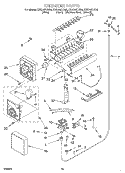 ICE MAKER, OPTIONAL Diagram and Parts List for KSSC42FJW00  KitchenAid Refrigerator