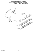 CONTROL PANEL PARTS Diagram and Parts List for KSSS48QTX00  KitchenAid Refrigerator