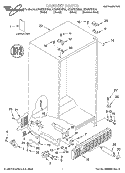 CABINET, LITERATURE Diagram and Parts List for GD25DIXHT00  Whirlpool Refrigerator