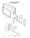 DOOR AND LATCH Diagram and Parts List for MW8700XL2  Whirlpool Microwave