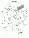 UNIT PARTS Diagram and Parts List for W8RXDGFXB01  Whirlpool Refrigerator
