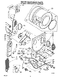 Part Location Diagram of 696685 Whirlpool Air Duct & Bracket