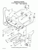 MANIFOLD PARTS Diagram and Parts List for GFG471LVB1  Whirlpool Range