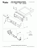 Part Location Diagram of WPW10316282 Whirlpool Silver Top Panel