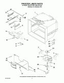 FREEZER LINER PARTS Diagram and Parts List for KBLS19KTSS5  KitchenAid Refrigerator