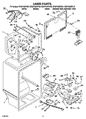 LINER PARTS Diagram and Parts List for GR2FHMXPT00  Whirlpool Refrigerator