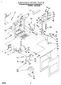 DISPENSER FRONT Diagram and Parts List for KSRC22DBWH00  KitchenAid Refrigerator
