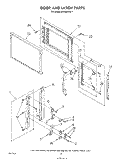 DOOR AND LATCH Diagram and Parts List for MW8650XS1  Whirlpool Microwave