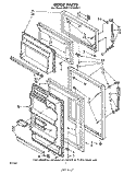 DOOR, LIT/OPTIONAL Diagram and Parts List for EHT171TKWR2  Whirlpool Refrigerator