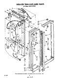 BREAKER TRIM AND LINER Diagram and Parts List for EHD261SSWR1  Whirlpool Refrigerator