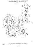 MAGNETRON AND AIR FLOW Diagram and Parts List for MW8200XR0  Whirlpool Microwave