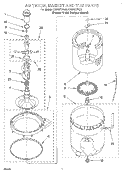 AGITATOR, BASKET AND TUB Diagram and Parts List for KAWS777EQ0  KitchenAid Washer