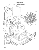 OVEN Diagram and Parts List for KEMI300SBL1  KitchenAid Microwave Oven Combo