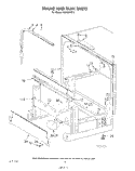FRAME AND TANK Diagram and Parts List for KUDD210T0  KitchenAid Dishwasher