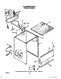 CABINET Diagram and Parts List for GDP8500XXN0  Whirlpool Dishwasher