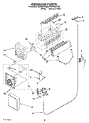 ICEMAKER PARTS Diagram and Parts List for ED2NHGXTL00  Whirlpool Refrigerator