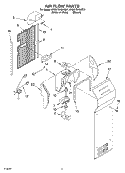 AIR FLOW PARTS Diagram and Parts List for 5VGS7SHGKT01  Whirlpool Refrigerator