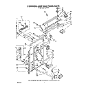 CONTROLS AND REAR PANEL Diagram and Parts List for LA4800XTF1  Whirlpool Washer