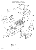 UPPER UNIT Diagram and Parts List for KBLS36MHX00  KitchenAid Refrigerator