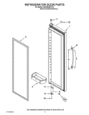 REFRIGERATOR DOOR PARTS Diagram and Parts List for GSC25C6EYY02  Whirlpool Refrigerator