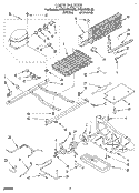 UNIT Diagram and Parts List for RT20DKXBL00  Roper Refrigerator