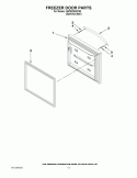 FREEZER DOOR PARTS Diagram and Parts List for KBFS22EWMS3  KitchenAid Refrigerator