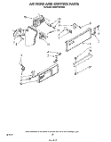 AIRFLOW AND CONTROL Diagram and Parts List for ED25PSXRWR0  Whirlpool Refrigerator