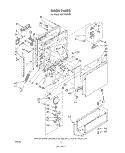 DOOR Diagram and Parts List for SHF7884P2  Whirlpool Dishwasher